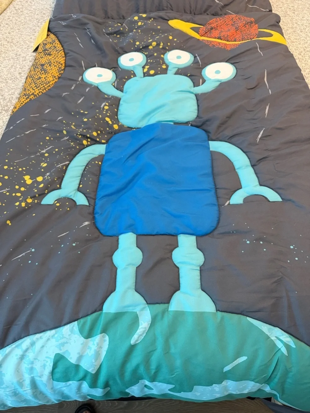 Grey Space Alien Sleep Sack - Camping